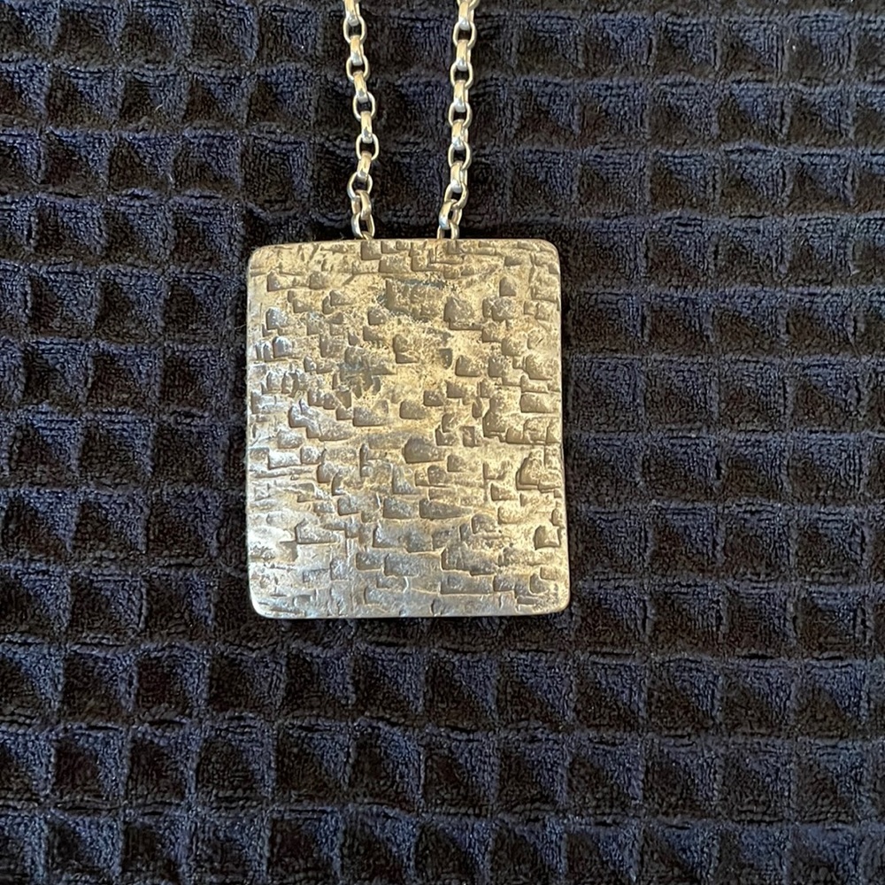 Artisan Pewter Pendant (necklace not included), 2 1/2”X2”